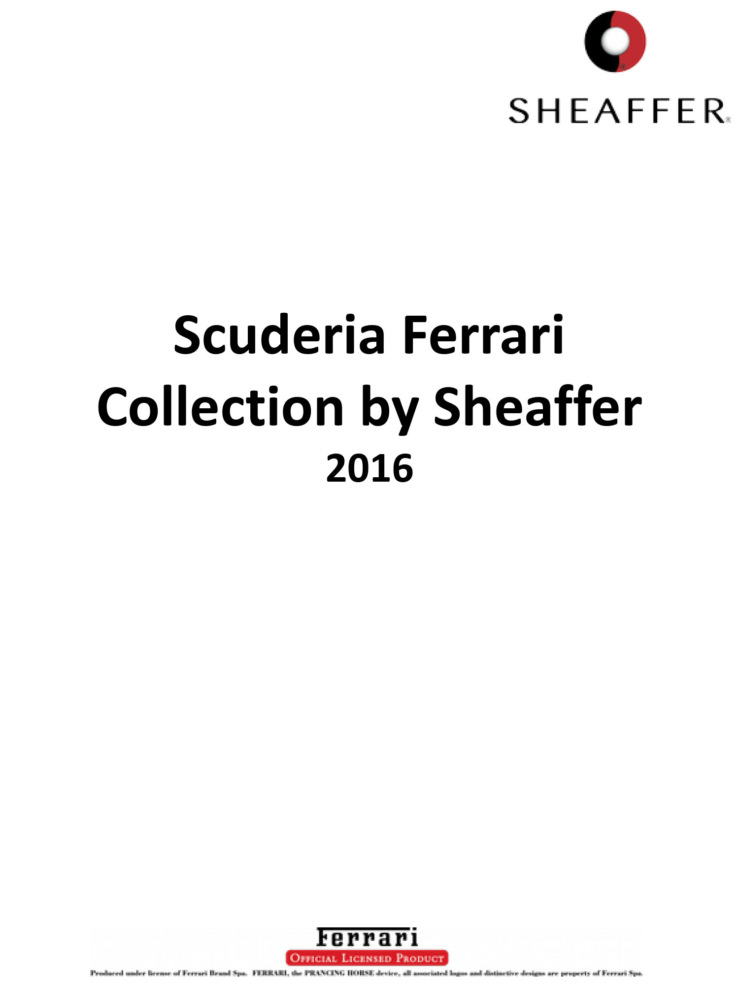 Catalog Ferrari by Sheaffer 2016